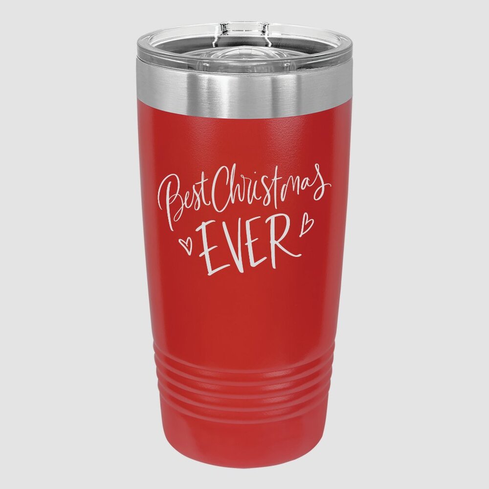 Best Christmas Ever Insulated Stainless Steel Travel Mug with Slider Lid